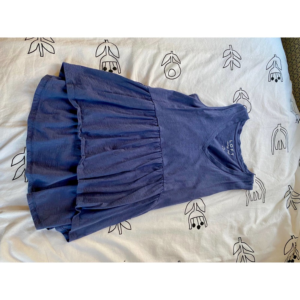 Loft Blue Cotton Tank